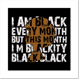 I Am Black Month Posters and Art